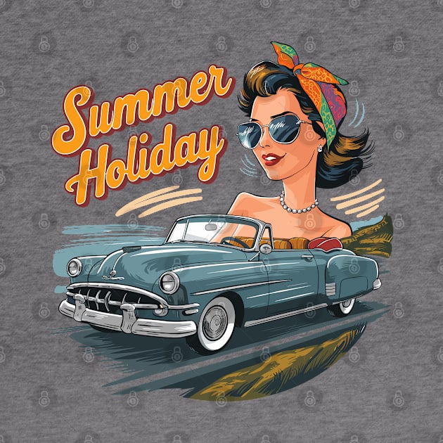 Holiday Cabrio Ride Lifestyle 1950`s 1960er`s by Macphisto Shirts